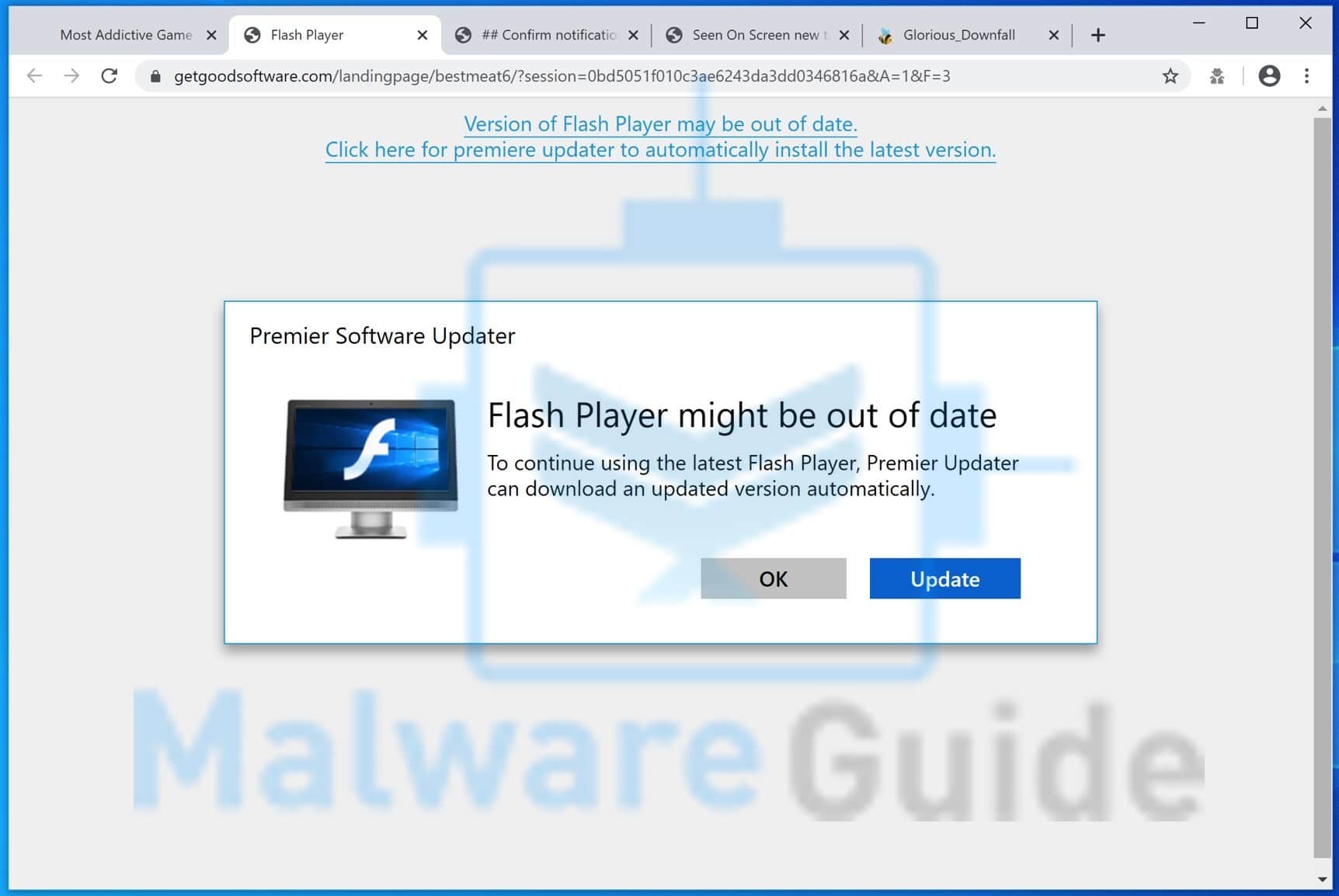 Flash Player Might be out of date