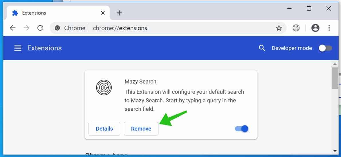 mazy search extension