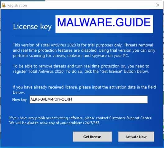 total antivirus 2020 registration