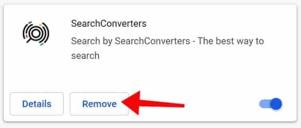 SearchConverters removal google chrome