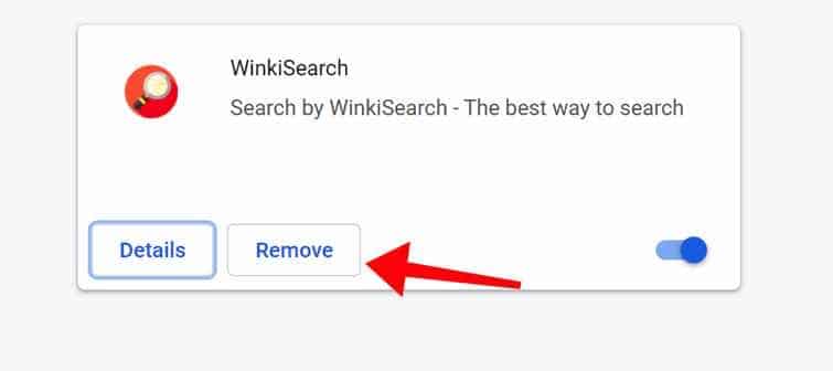 WinkiSearch removal google chrome