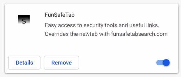 FunSafeTab extension Google Chrome