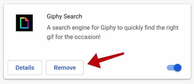 Extensão Giphy Search do Google Chrome