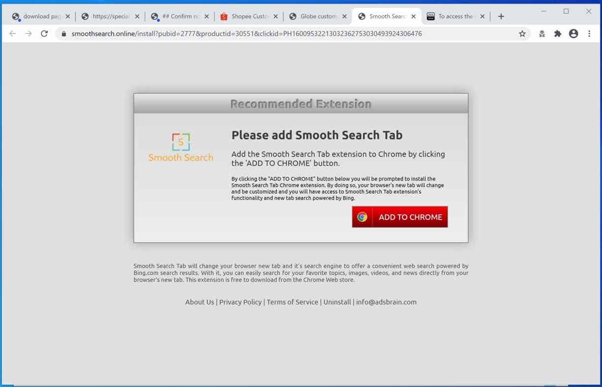 Smoothsearch.online popup