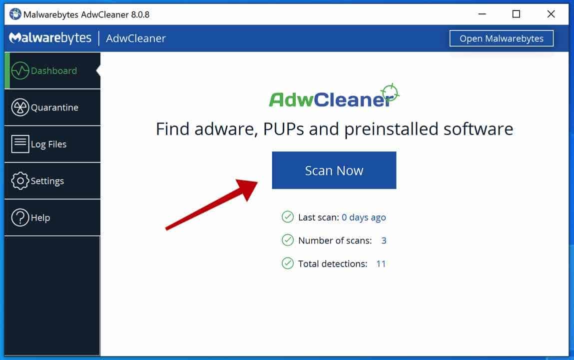 malwarebytes adwcleaner