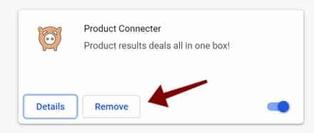 remove Product Connecter