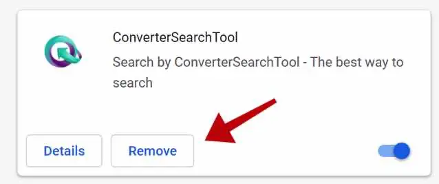 uninstall ConverterSearchTool extension