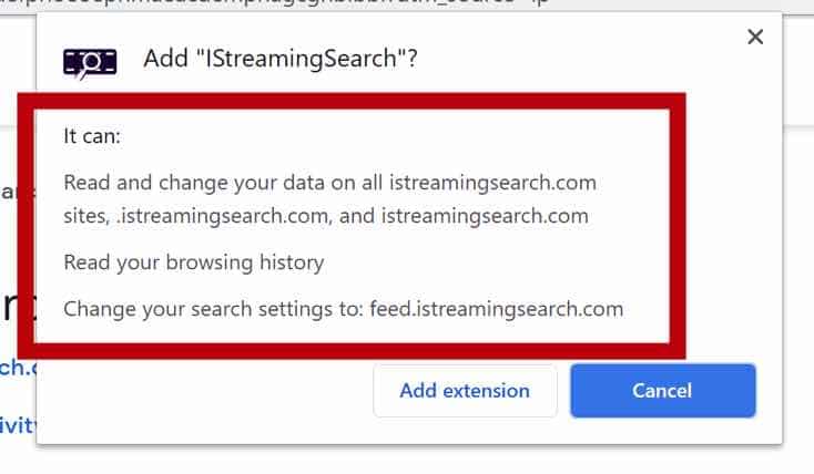 IStreamingSearch browser permissions