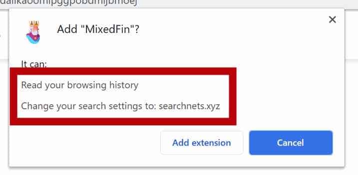 MixedFin adware permissions