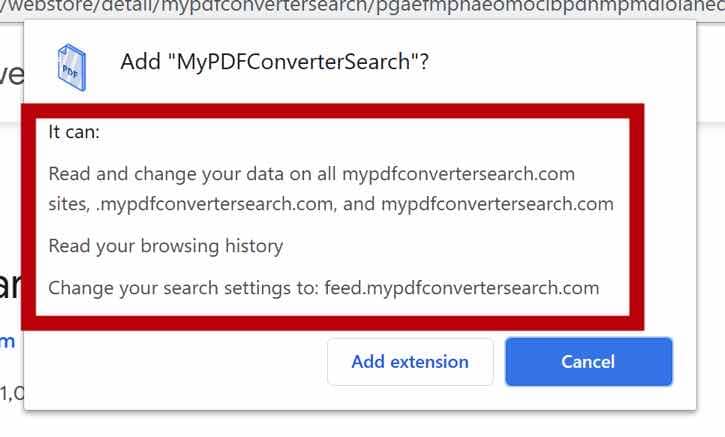 MyPDFConverterSearch browser permissions
