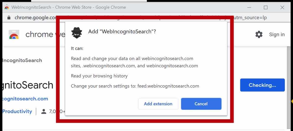 WebIncognitoSearch browser permissions
