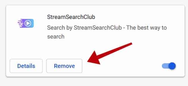 remove StreamSearchClub