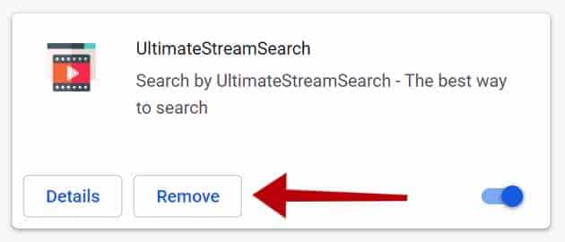 UltimateStreamSearch verwijderen
