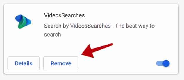 деинсталирај го VideosSearches