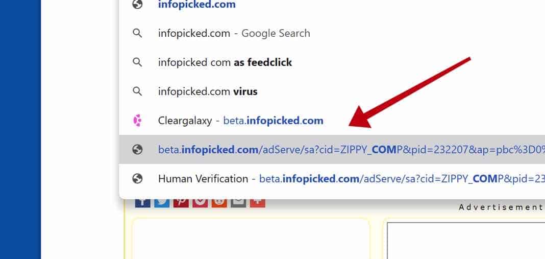 Infopicked.com virus