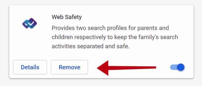 remove Web Safety