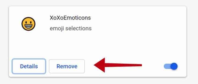 remove XoXoEmoticons extension