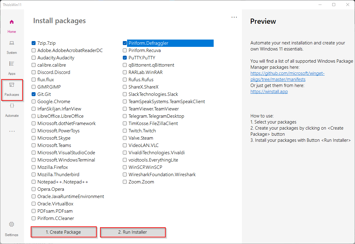 ThisIsWin11, Freeware erigat ac Mos Windows 11 2