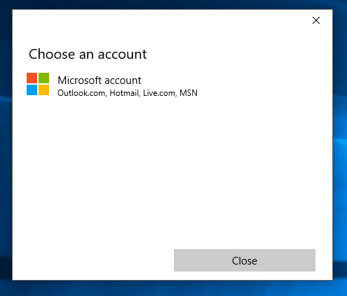 choose an account