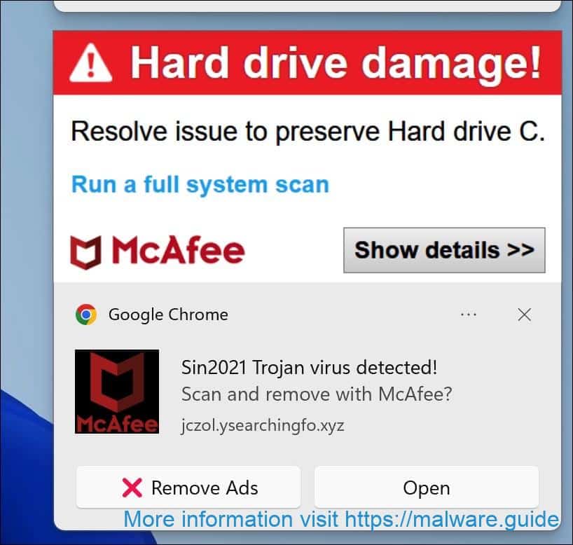Hard drive damage