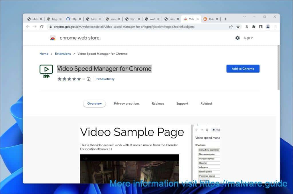 Video Speed Manager for Chrome