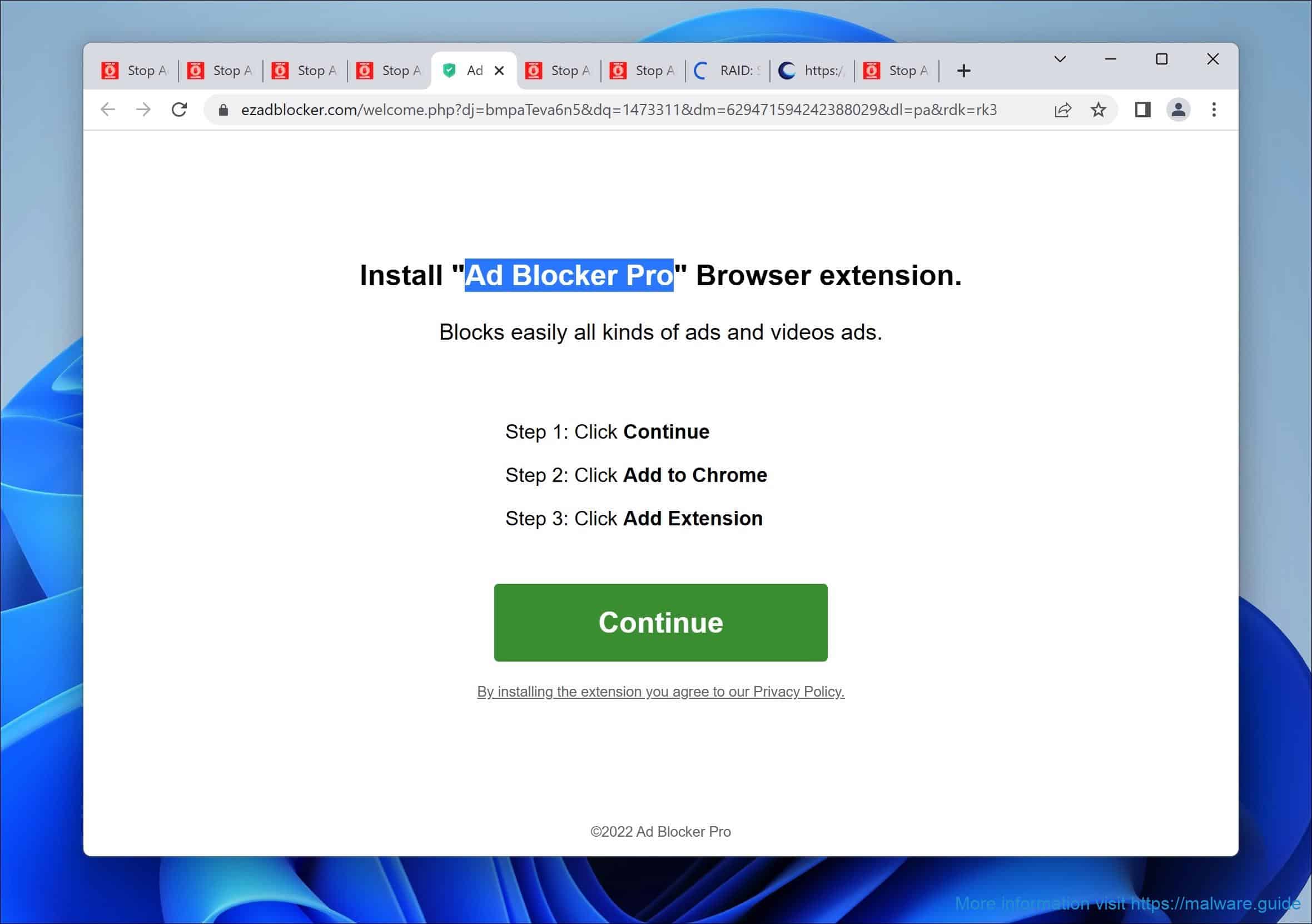 Remove Ad Blocker Pro Virus March 2024